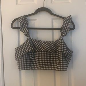 Gingham crop top